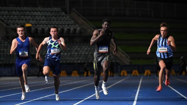 La nueva sensación australiana del sprint, Eddie Netia, marca un