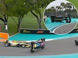 La voiture du pilote de Formule 1 Pierre Gasly s'est