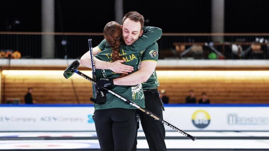 Los australianos Tahli Gill y Dean Hewitt vengan la angustia
