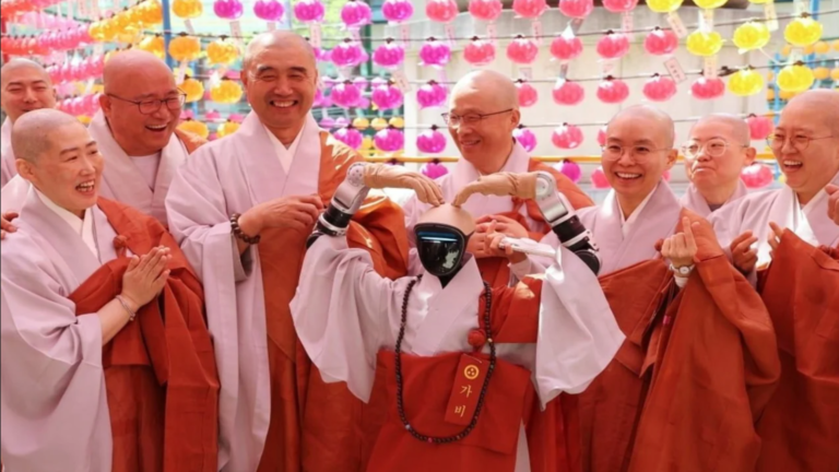 Los monjes surcoreanos acaban de presentar un robot impulsado por