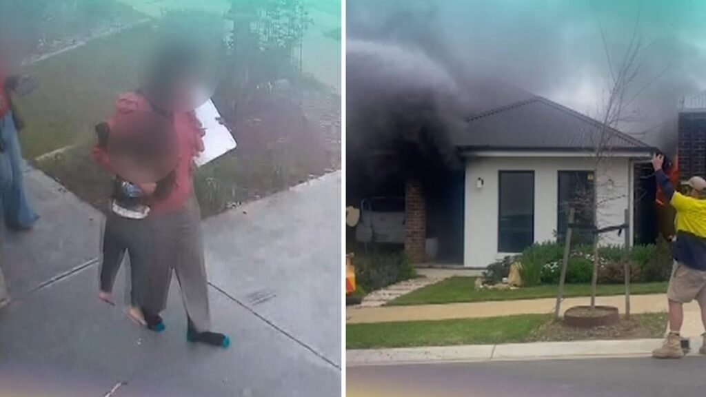 Los niños pequeños alertan a la familia sobre un incendio
