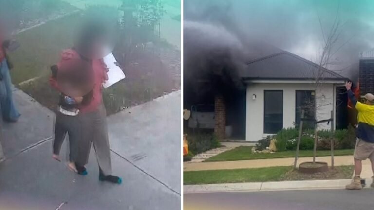 Los niños pequeños alertan a la familia sobre un incendio