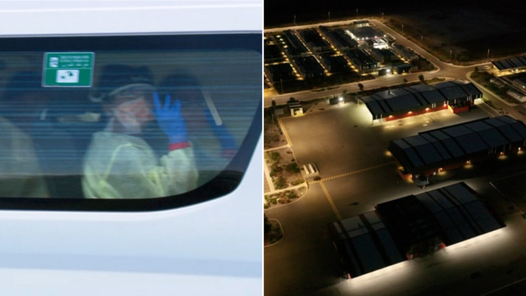 Los pilotos que transportan a australianos desde Europa a Perth