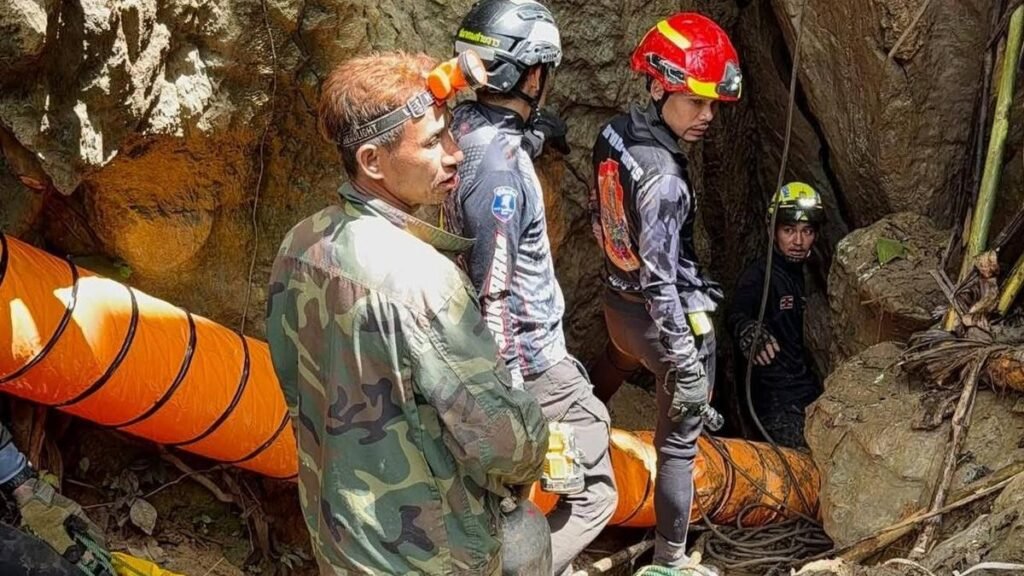 Los rescatistas se apresuran para rescatar a siete personas atrapadas