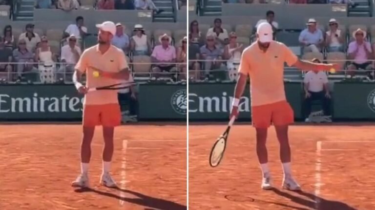 Novak Djokovic responde al público del Abierto de Francia en