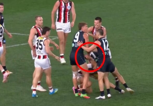 Patrick Cripps evita la suspensión por una entrada de alitas