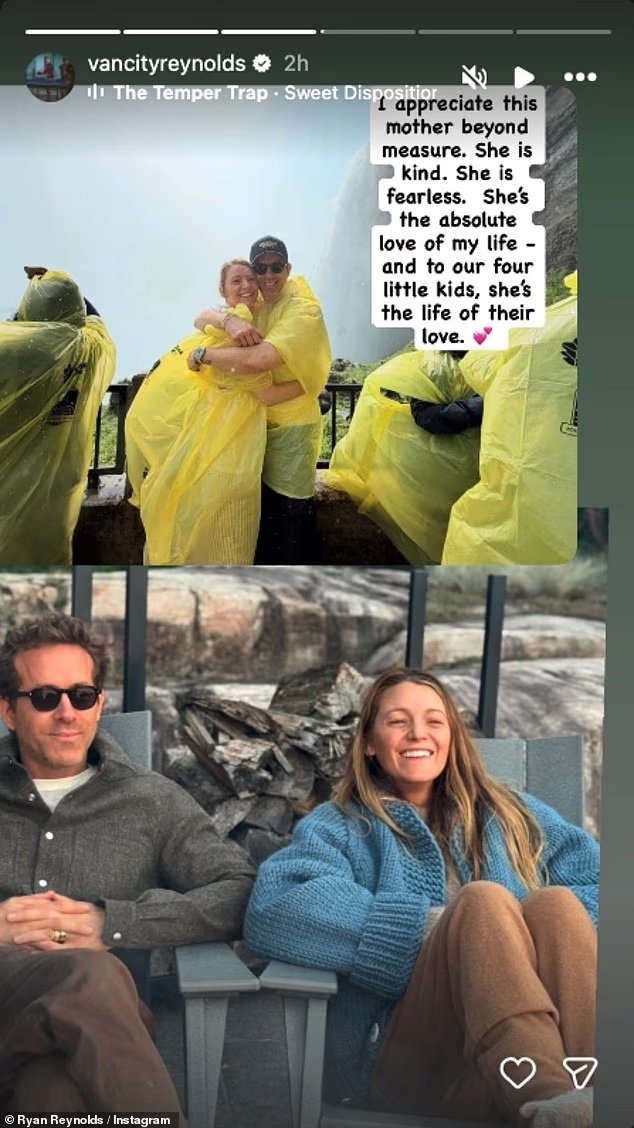 Ryan Reynolds applaudit son épouse « intrépide » Blake Lively