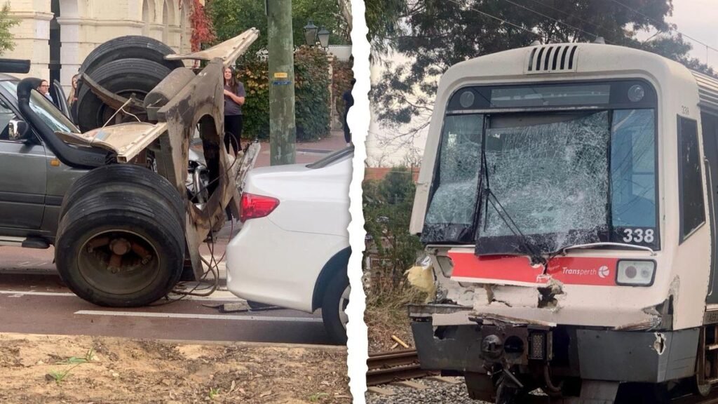 Transporte de Perth: accidente grave entre camión y tren cierra