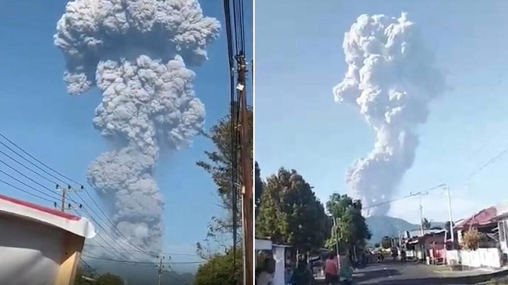 Tres alpinistas mueren en la erupción del volcán Dukono en
