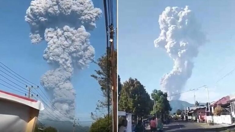 Tres alpinistas mueren en la erupción del volcán Dukono en