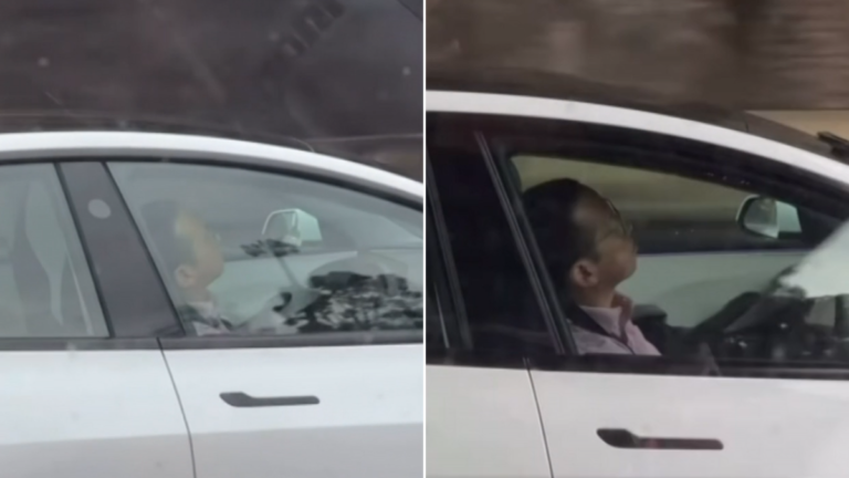Un conductor de Tesla supuestamente se quedó dormido al volante