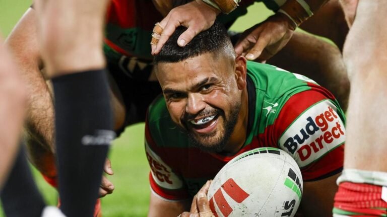 Un guiño a la estrella de Rabbitohs, Luttrell Mitchell, para