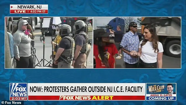 Un journaliste de Fox News affronte une manifestante qui la
