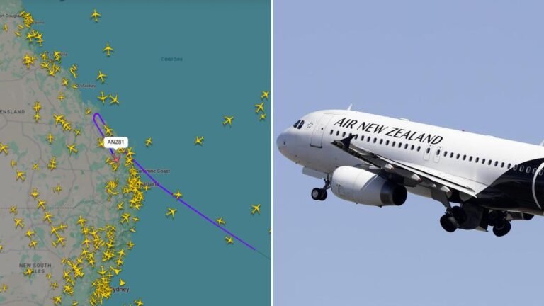 Un vuelo de Air New Zealand con destino a Hong