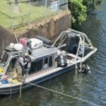 Une bombe sous-marine découverte à la base d'un barrage qui