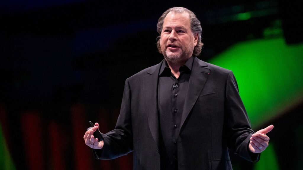 "Va a ser genial": Marc Benioff, director ejecutivo de Salesforce,