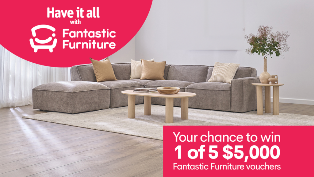 ¡Tu oportunidad de ganar 1 de 5 vales de muebles