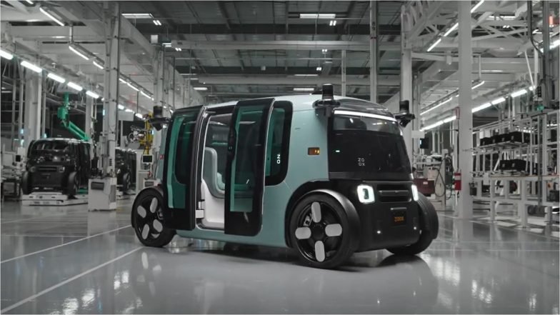 Amazon Zoox Robotaxi dévoilé avec une armoire avancée et un