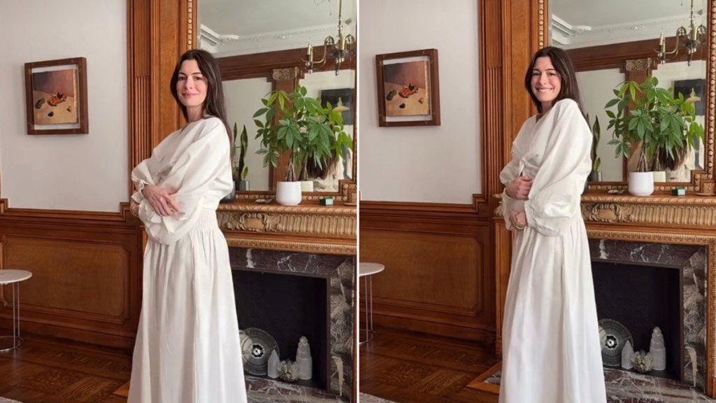 Anne Hathaway anunció que está embarazada de su tercer hijo