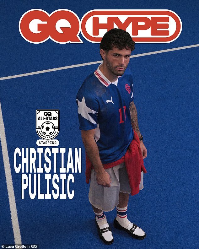 "Captain America" ​​Kristijan Pulisic pose pour GK alors que la