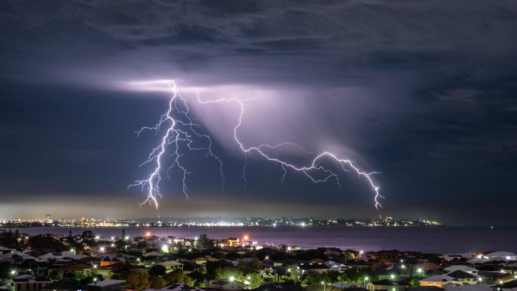 Clima de Perth: tormentas eléctricas y fuertes lluvias generan advertencia