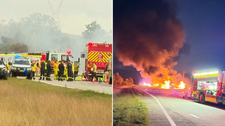 Conductor 'irresponsable', carretera principal cerrada tras terrible accidente, siete camiones