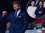 David Beckham encourage les Trois Lions avec son fils Cruz