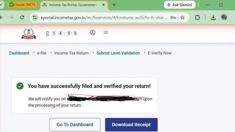 Déclarations de revenus soumises à l'aide de l'application de bureau