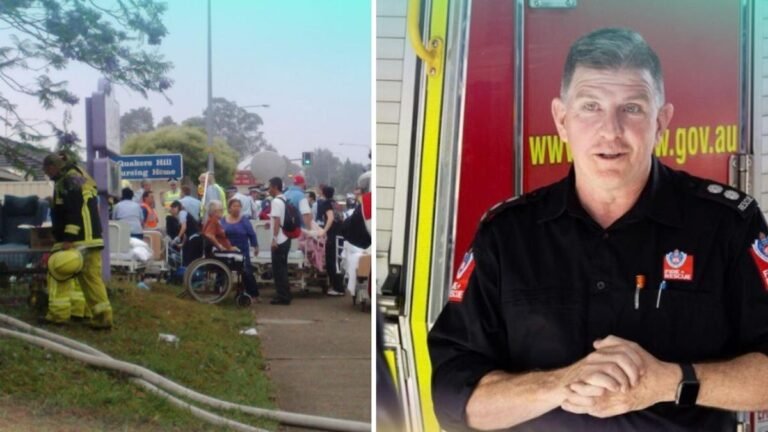 El bombero de Quakers Hill Nursing Home, Brett Johnson, revela