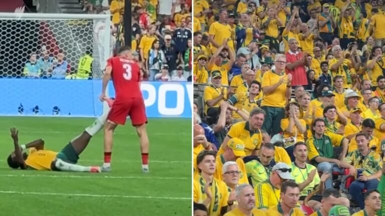 El defensa turco Merih Demiral se ganó al público australiano