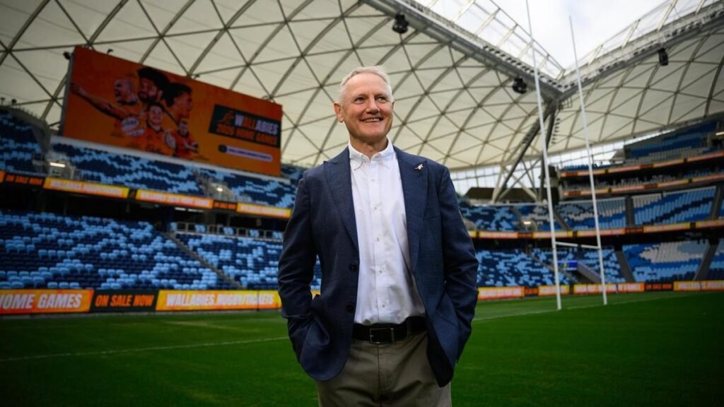 El entrenador saliente de los Wallabies, Joe Schmidt, explica la