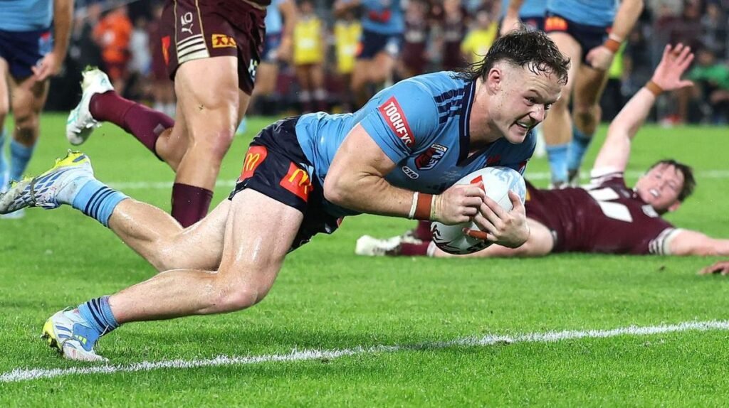 El héroe de NSW State of Origin, Ethan Strange, le
