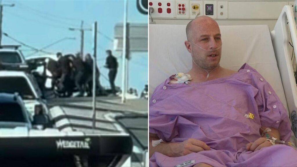 El motociclista Tyler Wiebe fue rescatado por buenos samaritanos después