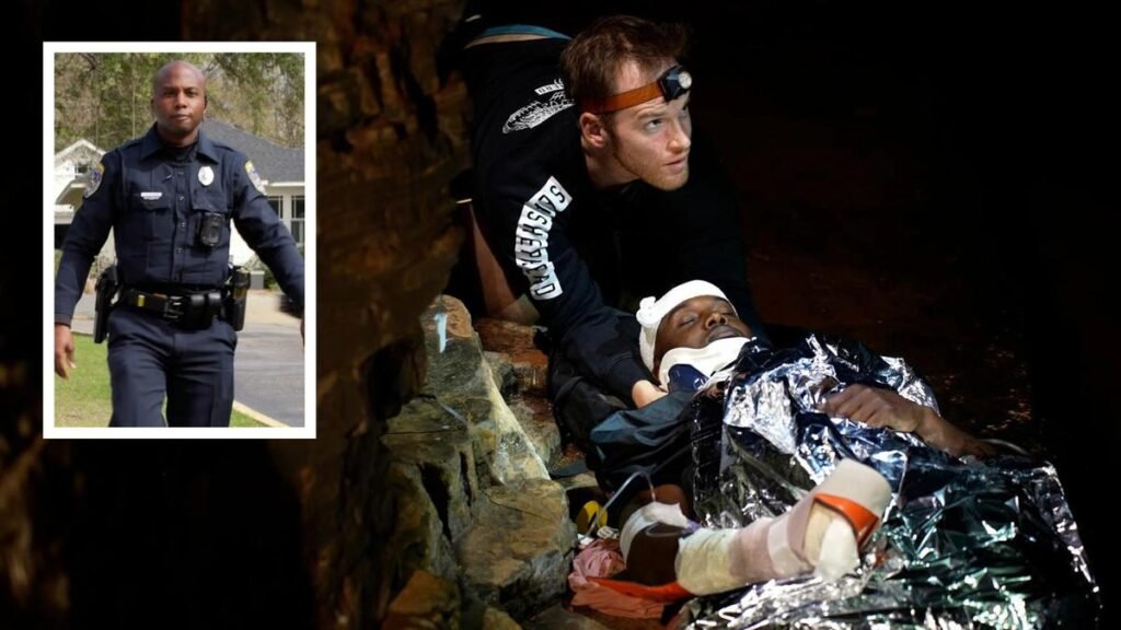 El policía de Alabama Antonio Fanning fue rescatado por desconocidos