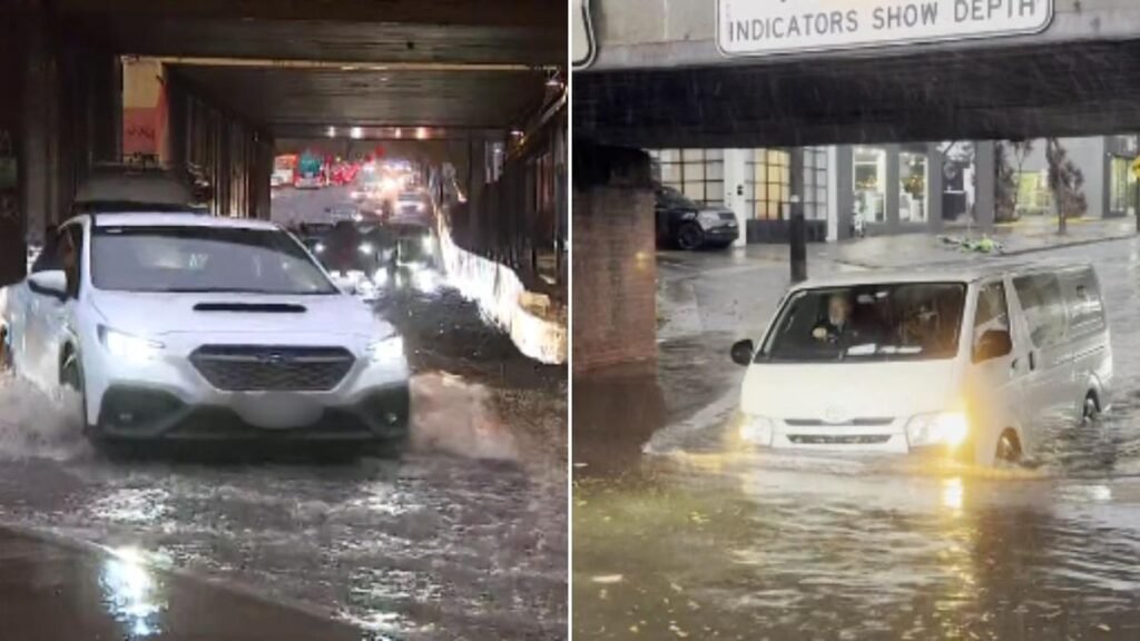 El salvaje clima invernal de Melbourne ha dejado las calles