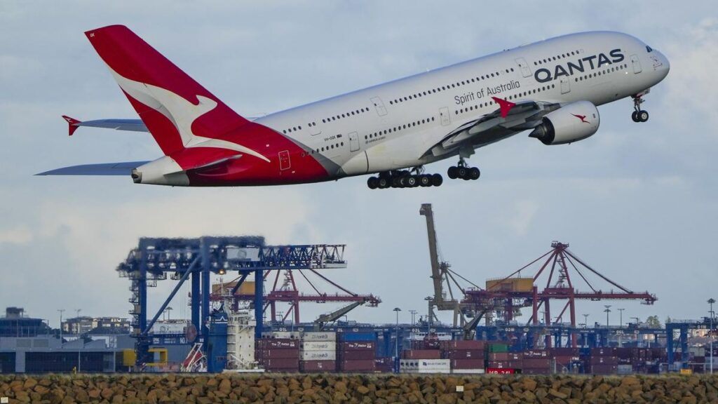 El super jumbo de Qantas fue golpeado después de que