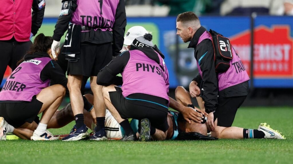 'Escenas desgarradoras' cuando la leyenda de Port Adelaide, Isawa Ratugolia,