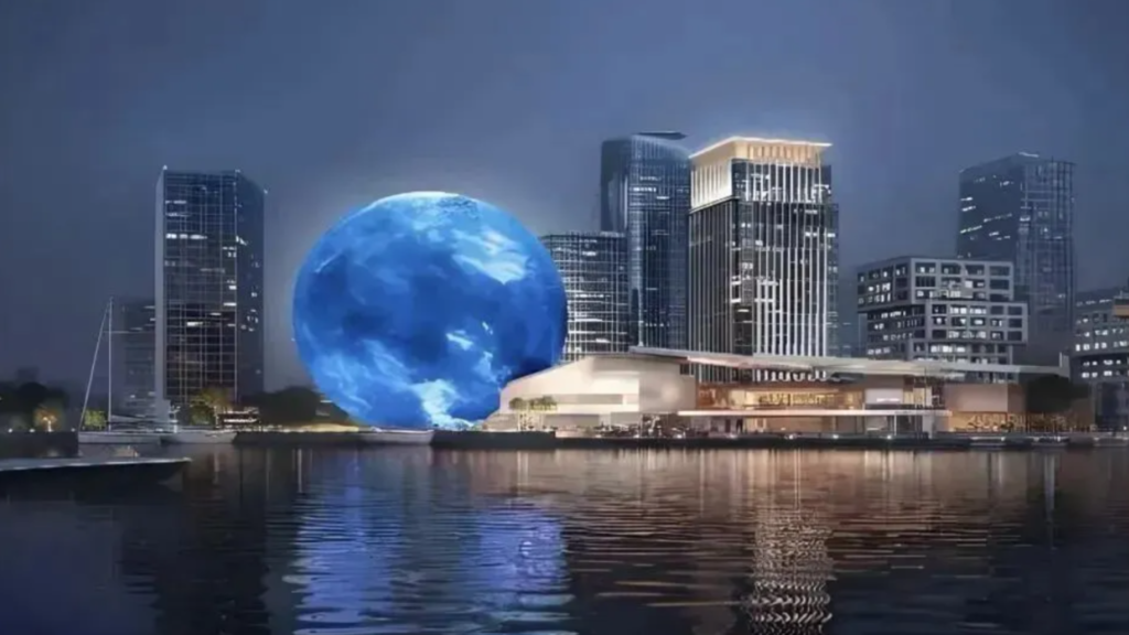 Estas gigantescas cúpulas LED chinas toman prestado el concepto de