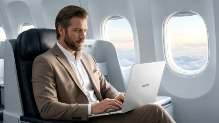 Este GeekBook M16 parece un clon de MacBook Pro, pero