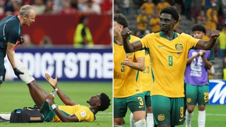 La 'dolorosa' estrella de los Socceroos, Mohamed Toure, da una