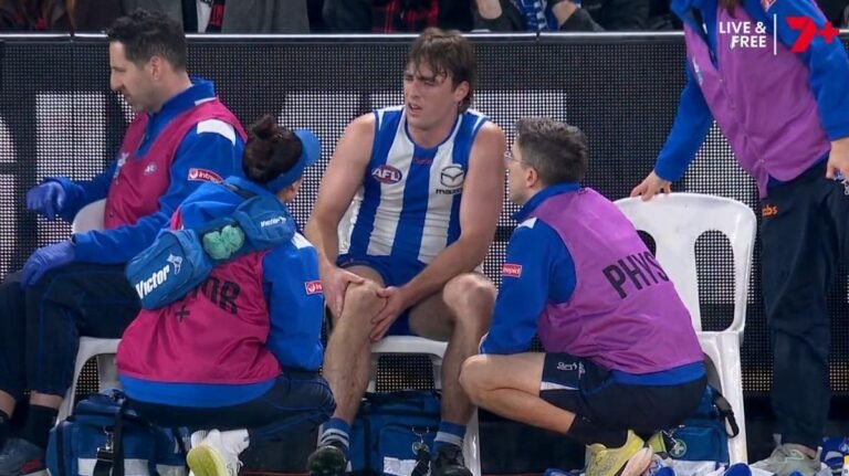 La estrella de North Melbourne, George Wardlaw, está preocupado después