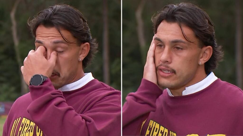 La estrella de Queensland, Tino Fasumaleui, rompe a llorar por