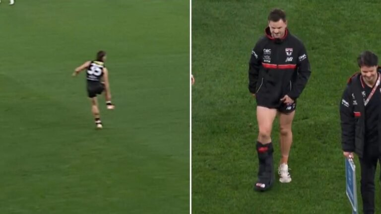 La estrella del St Kilda, Jack Sinclair, no puede caminar