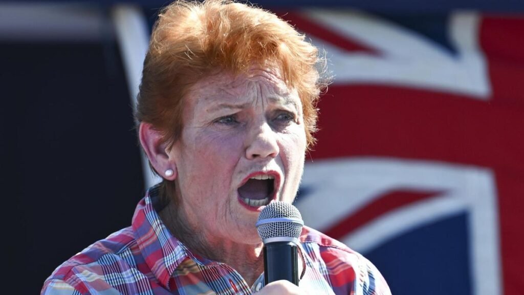 La líder de One Nation, Pauline Hanson, amenaza con tomar