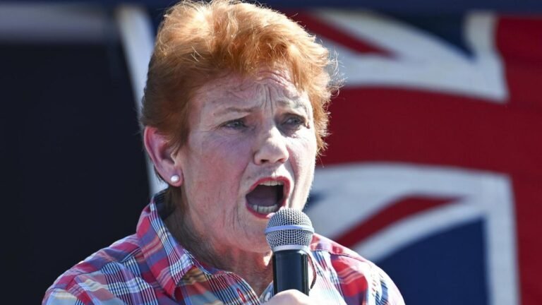 La líder de One Nation, Pauline Hanson, amenaza con tomar