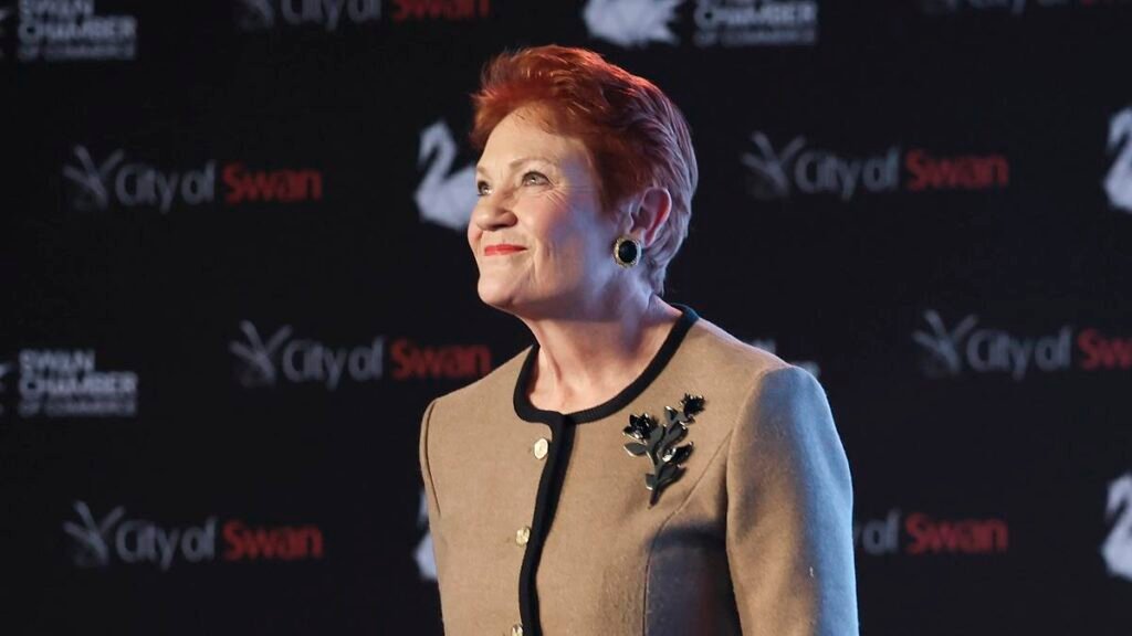 La líder de One Nation, Pauline Hanson, habla sobre la