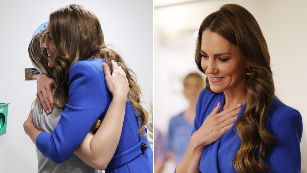 La princesa Catalina comparte un emotivo momento con un paciente