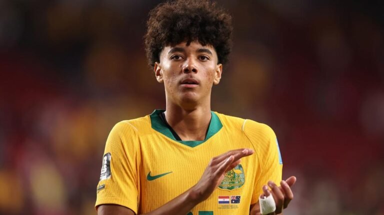 La sensación adolescente de los Socceroos, Lucas Herrington, apunta a