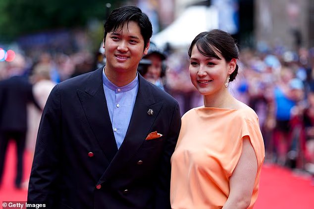 La star des Dodgers Shohei Ohtani et sa femme rarement