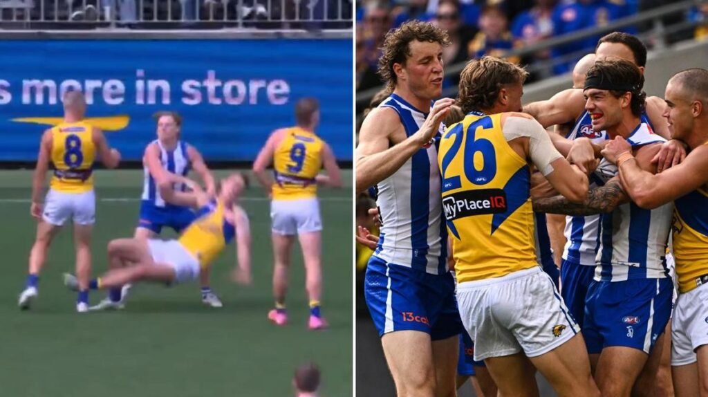 Las tensiones explotaron cuando la leyenda de North Melbourne, Charlie